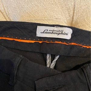 Mens Lamborghini cargo pants, size 36”, black. Never worn.